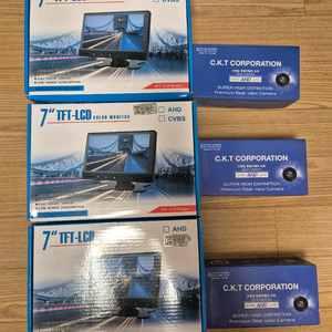 AHD 7인치거치형모니터 &후방카메라30세트