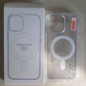 아이폰15 Pro max 맥세이프 범퍼 케이스 투명 이미지