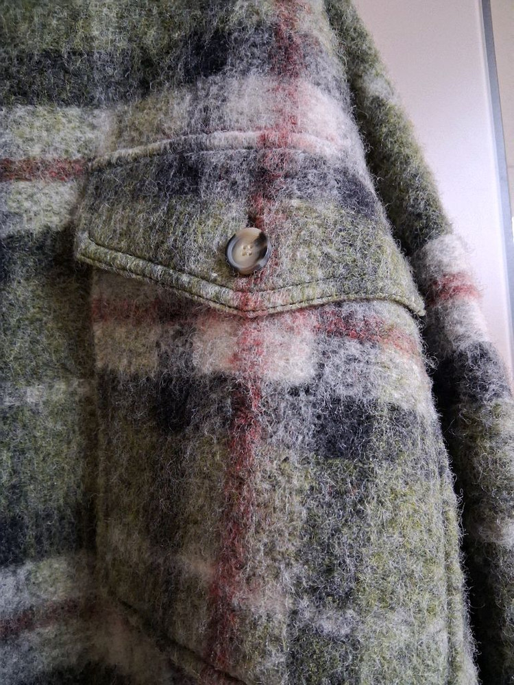 이자벨마랑 가브리온 오버사이즈 체크울블렌드 블랭킷 코트--3