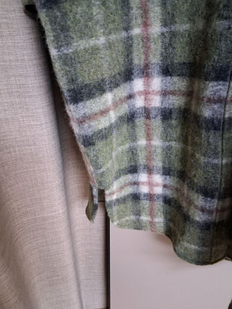 이자벨마랑 가브리온 오버사이즈 체크울블렌드 블랭킷 코트--4