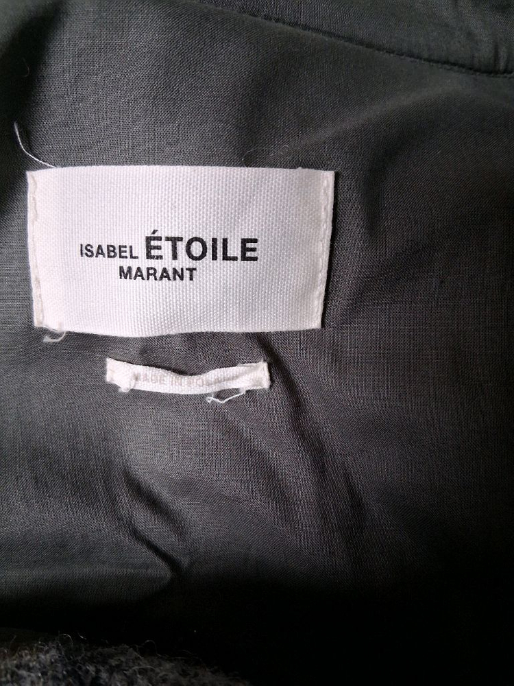 이자벨마랑 가브리온 오버사이즈 체크울블렌드 블랭킷 코트--7