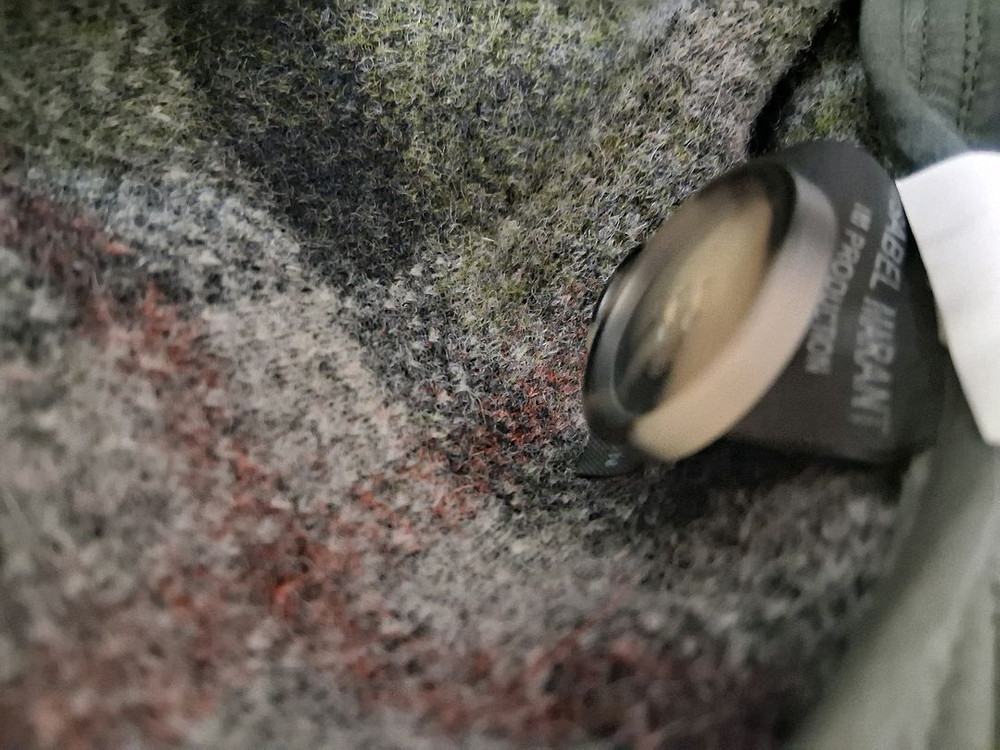 이자벨마랑 가브리온 오버사이즈 체크울블렌드 블랭킷 코트--8