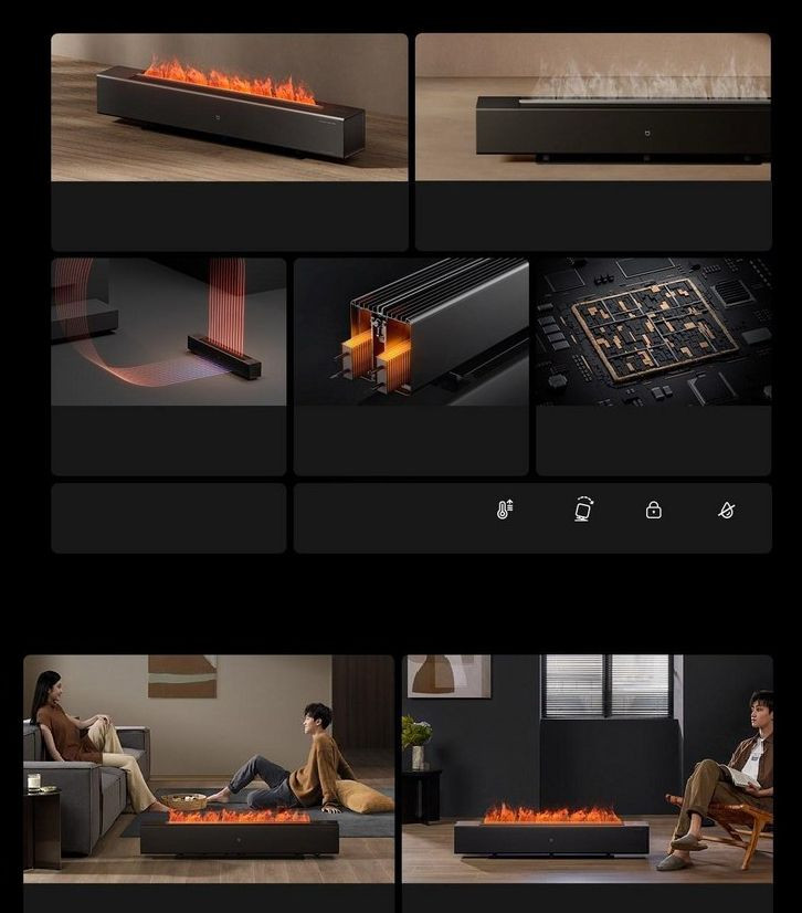 샤오미 미지아 히터 전기플레임버전 이미지