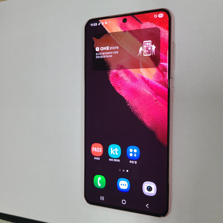 갤럭시 S21 핑크 256G KT 무잔상 AA급 043039--1