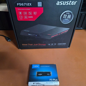 아수스토어 ASUSTOR FS6712X 10G 12베이+M.2 SSD 4TB 미개봉 이미지