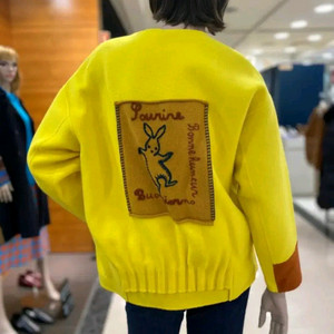 베네통 니트패치 울 자켓42