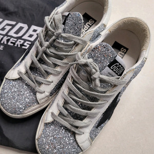 골든구스 슈퍼스타 실버 글리터 스니커즈 37(240)