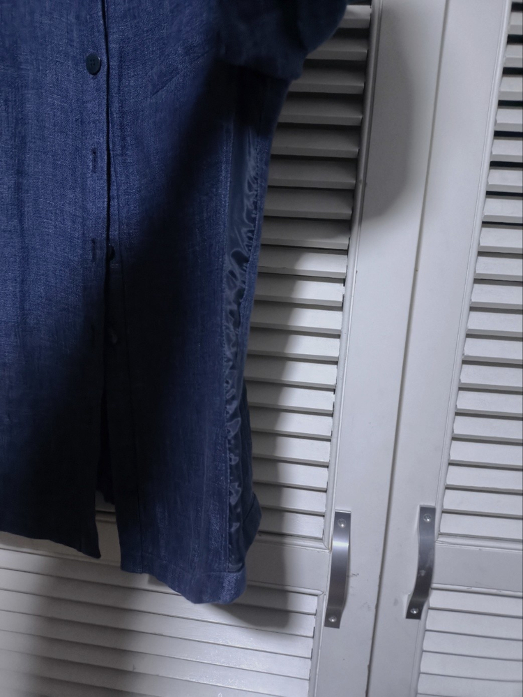 38 알마니 데님 노카라 자켓--4