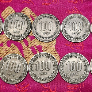 1979년 100원 동전 10개일괄 이미지