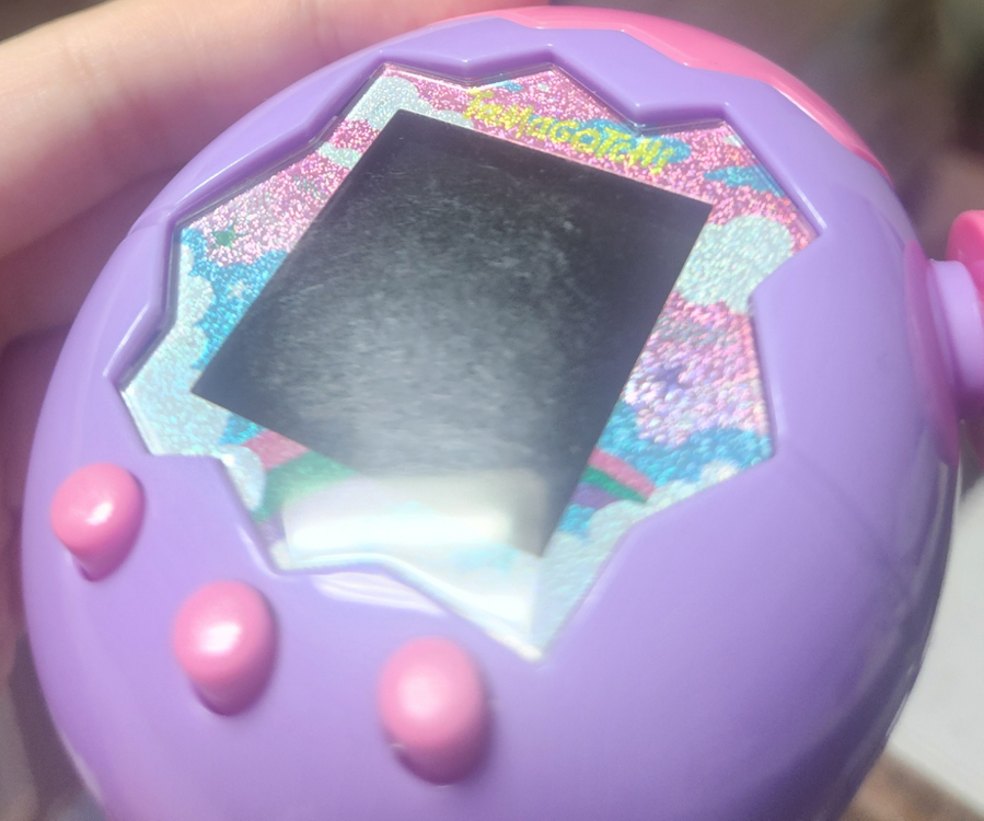 다마고치 파라다이스 퍼플 개봉품 + 파우치 판매--1