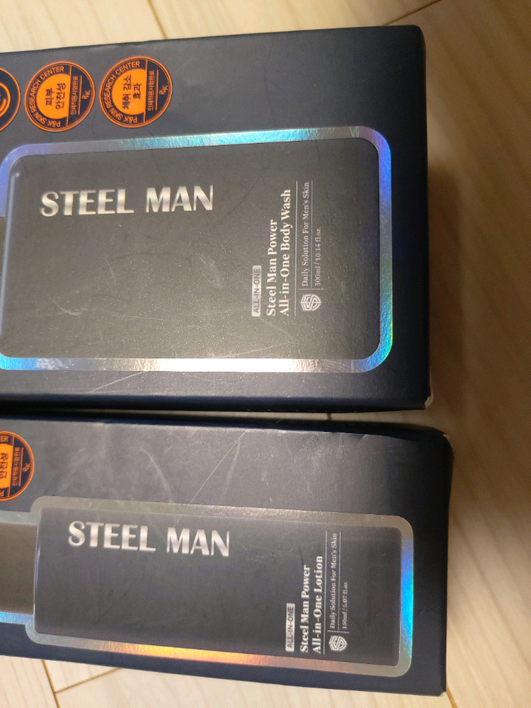 스틸맨올인원로션바디워시세트새상품,남성샤워젤,남성버디워시남성화장품세트--5