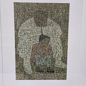 박수근 옵셋 압인 판화 1960 (원목액자)