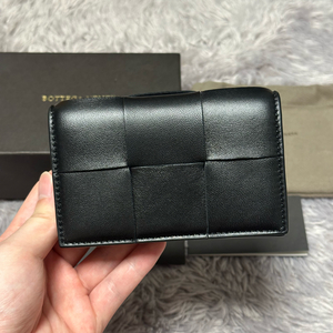 [풀구성] 보테가베네타 카세트 비즈니스 카드지갑 블랙