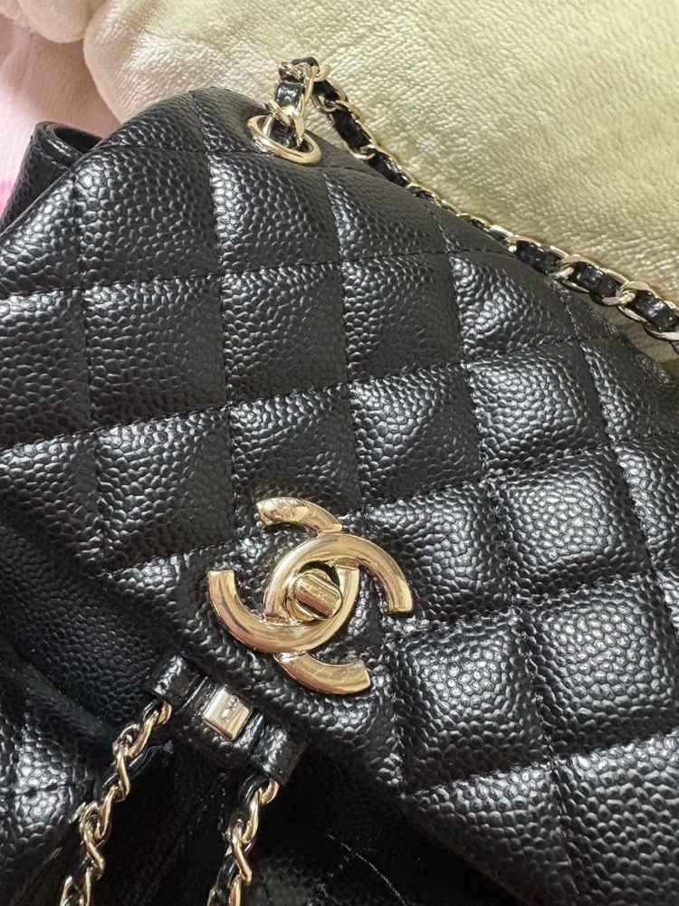 샤넬 듀마 백팩 캐비어--1