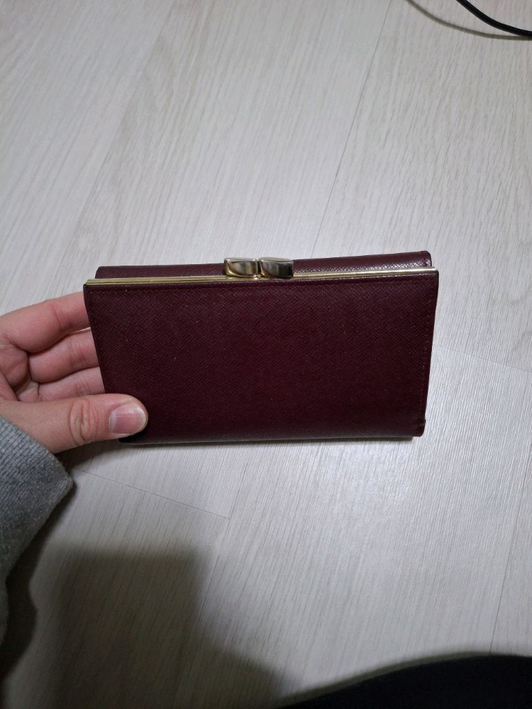 까르띠에버건디 반지갑,동전지갑,카드지갑--7