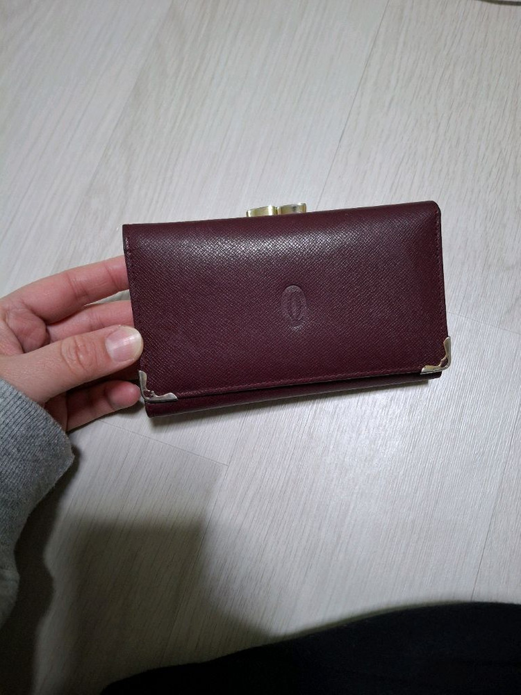 까르띠에버건디 반지갑,동전지갑,카드지갑--8