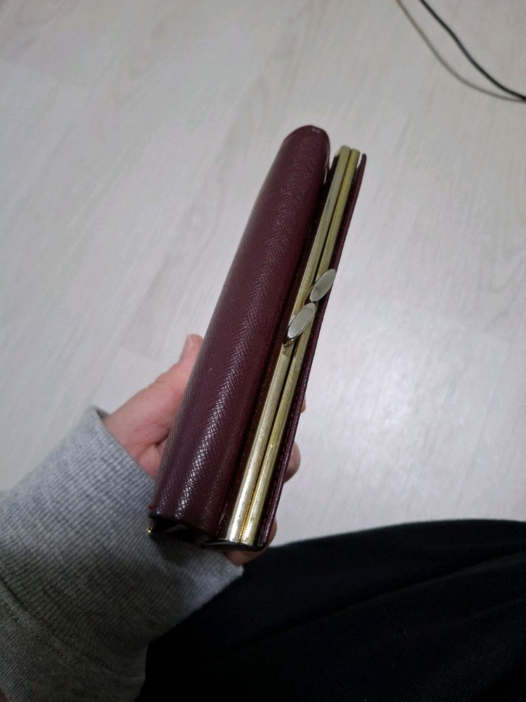 까르띠에버건디 반지갑,동전지갑,카드지갑--9