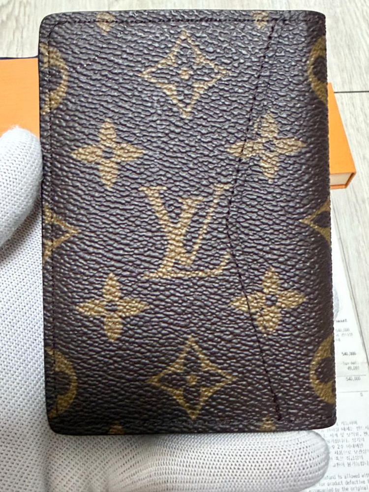 4회사용,새상품급 루이비통 모노그램 오거나이저,카드지갑 M60502--2