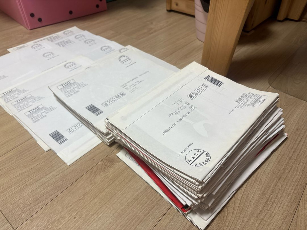 TIME 타임지 2008~2010년 95권 미개봉 다수, 카페 인테리어 소품 이미지