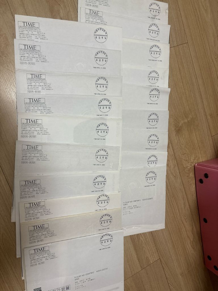 TIME 타임지 2008~2010년 95권 미개봉 다수, 카페 인테리어 소품 이미지