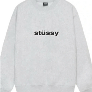 (기모)스투시 SS 링크 크루(샤넬콜라보) 멜란지(애쉬헤더) L 새상품 이미지