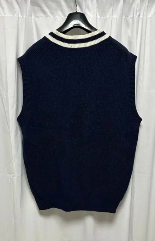 no.64 캉골 니트 조끼 네이비 105~110--3