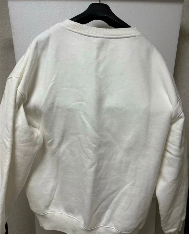 oioi 기모 화이트맨투맨티셔츠 xl--2