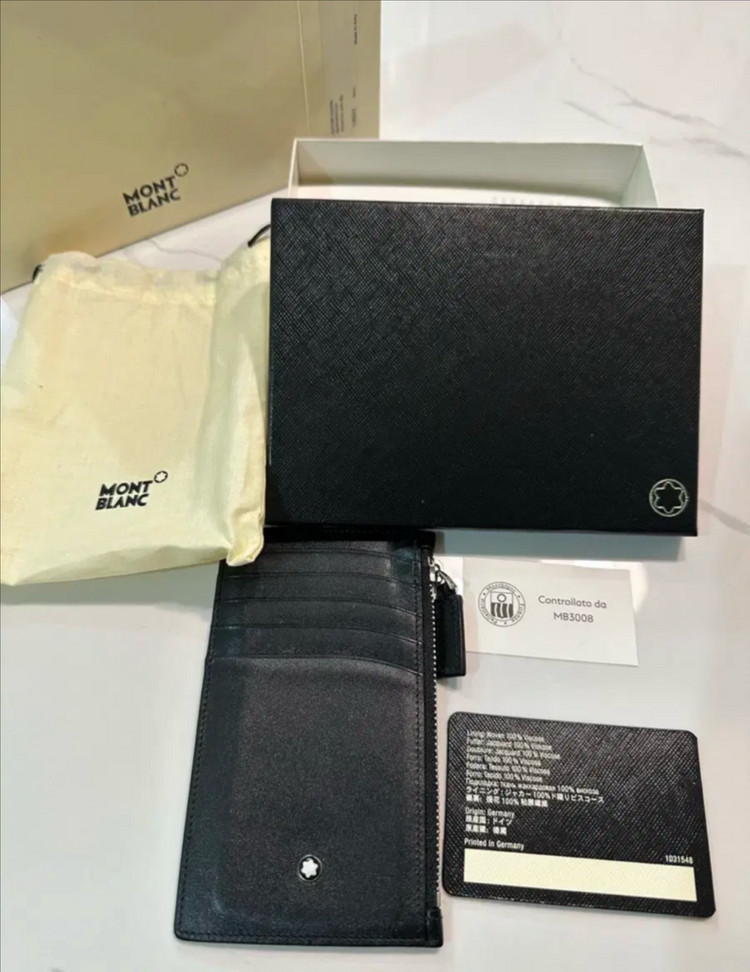몽블랑 마이스터스튁 카드지갑 블랙 풀세트--2