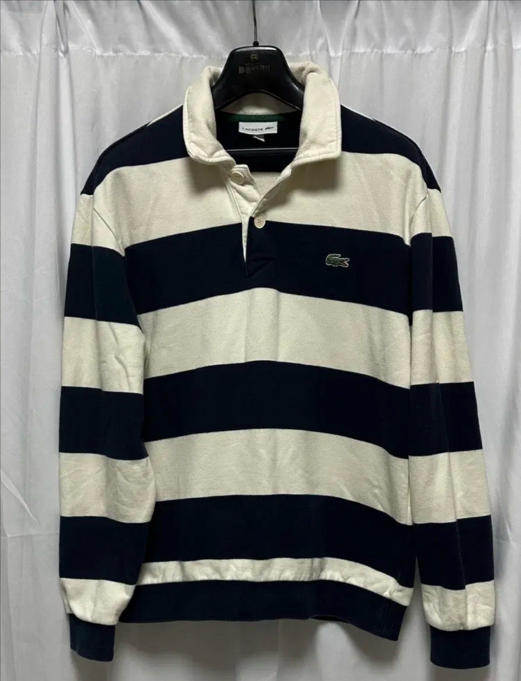 no.118 라코스테 스트라이프 럭비티셔츠 L--1