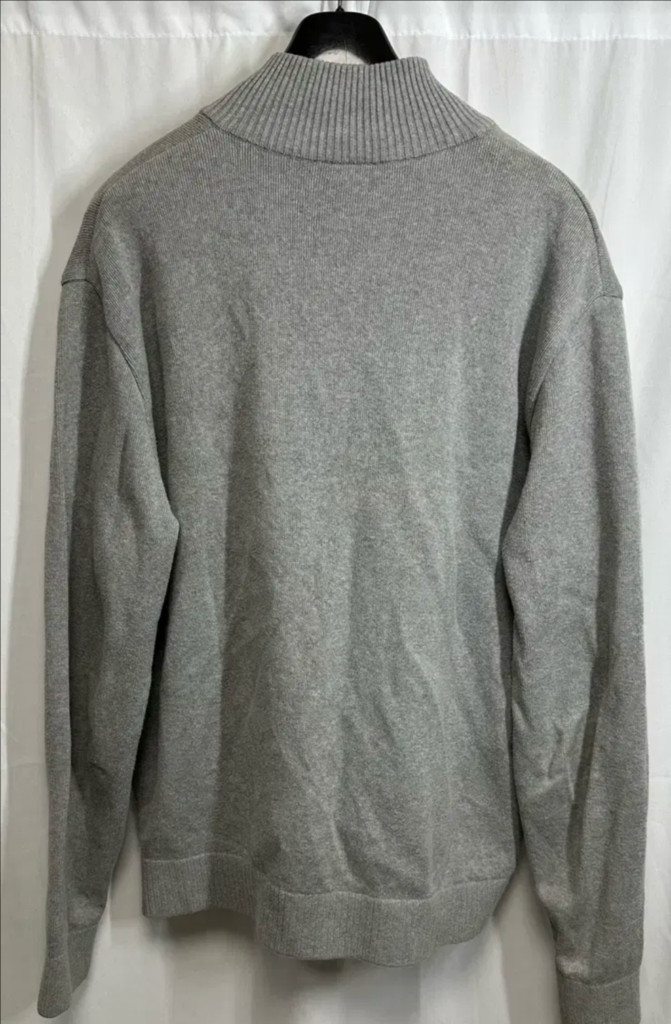 no.130 라코스테 그레이 풀집업 가디건 xl--2