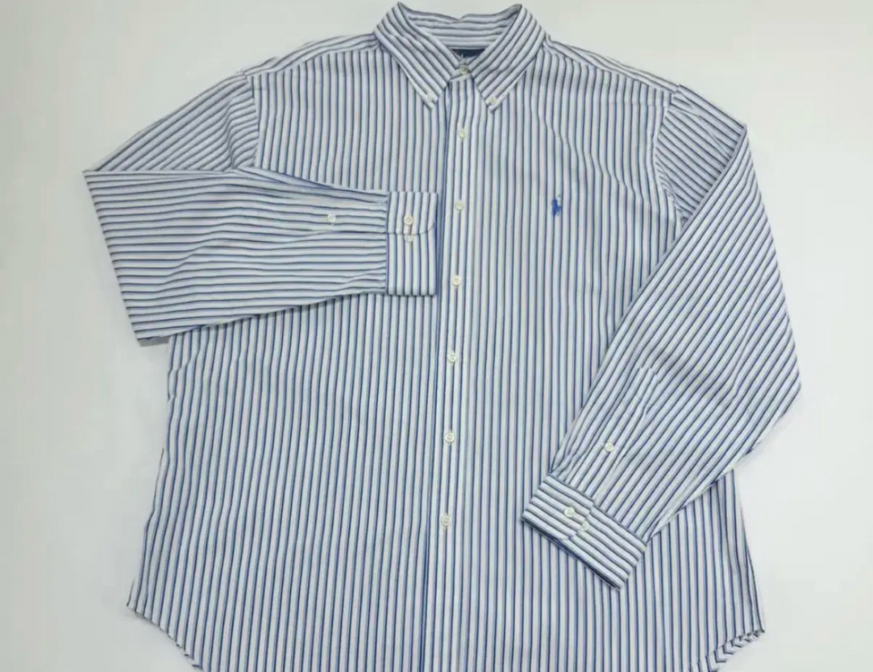 no.26 폴로 랄프로렌 블루멀티스트라이프셔츠--1