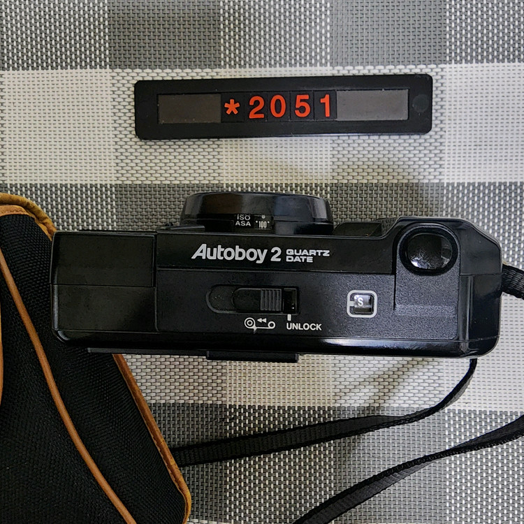 캐논 오토보이 2 데이터백 필름카메라 파우치포함--1