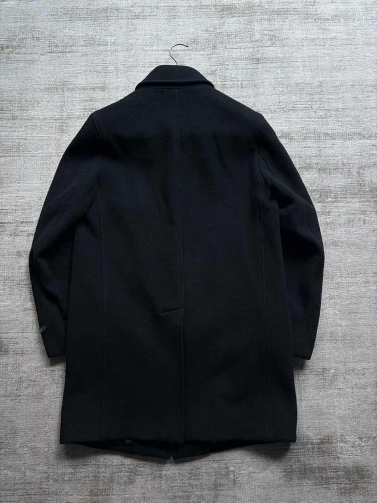 폴로 랄프로렌 클래식 italy made 퓨어울 블랙 카반 코트--7