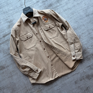 폴로 랄프로렌 클래식 아카이브 아이템 꿩자수 백프린팅 셔켓