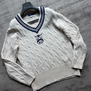 폴로 랄프로렌 신형탭 캐시미어 블렌디드 케이블 크리켓 니트