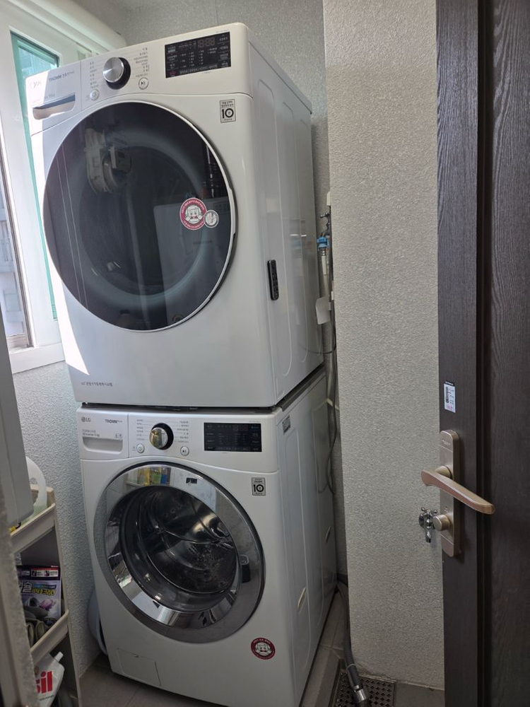 LG 트롬 세탁기+건조기--1