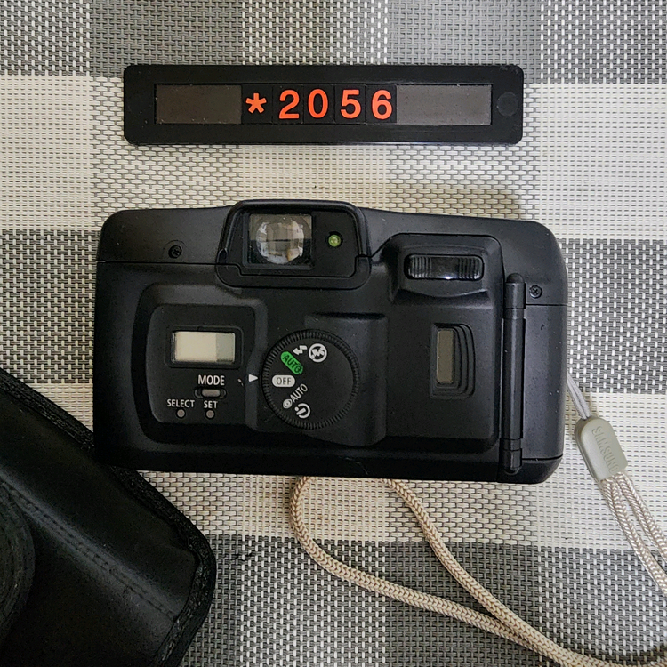 캐논 프리마 줌 76 데이터백 필름카메라 파우치포함--2