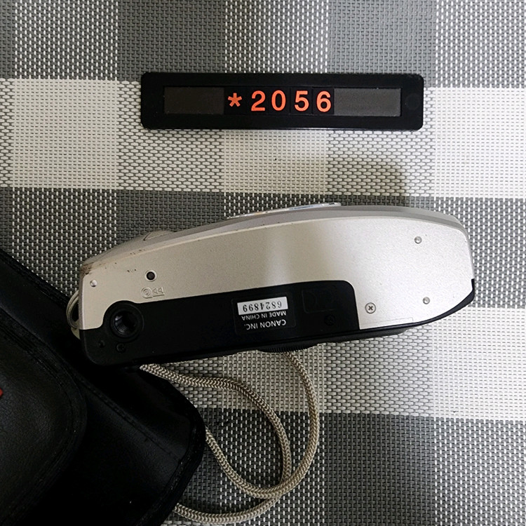 캐논 프리마 줌 76 데이터백 필름카메라 파우치포함--3