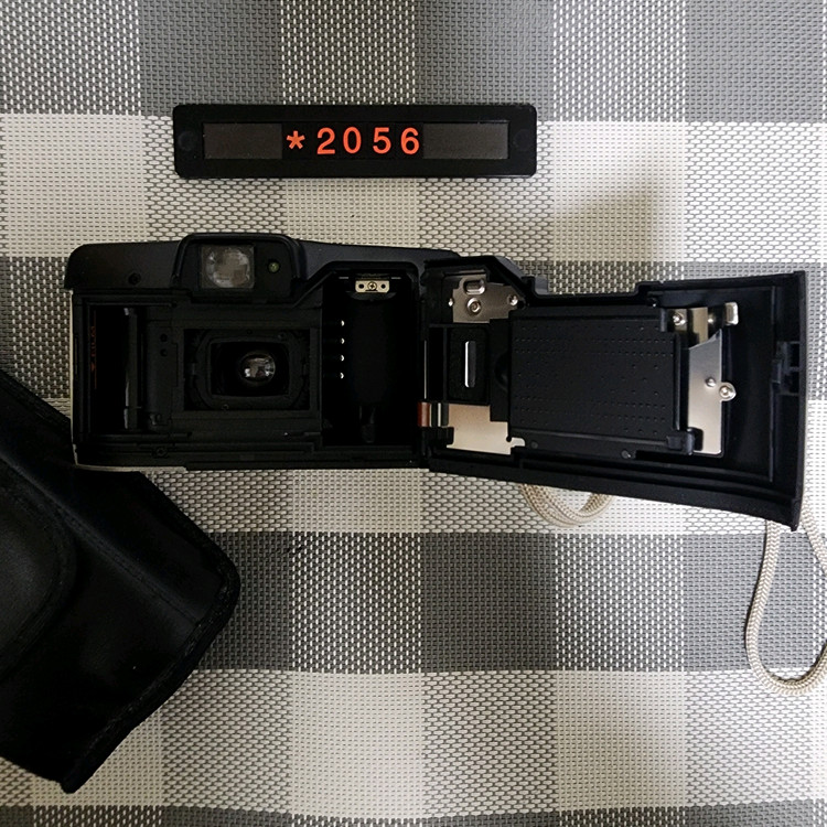 캐논 프리마 줌 76 데이터백 필름카메라 파우치포함--4