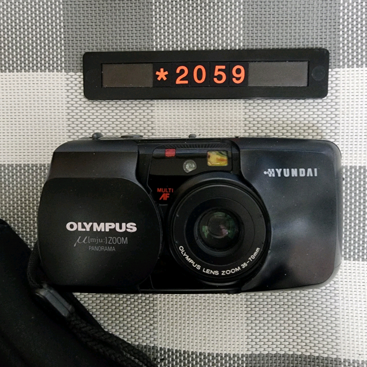 올림푸스 뮤 줌 파노라마 필름카메라 파우치포함--1