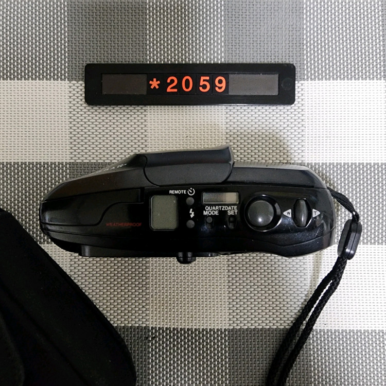 올림푸스 뮤 줌 파노라마 필름카메라 파우치포함--2