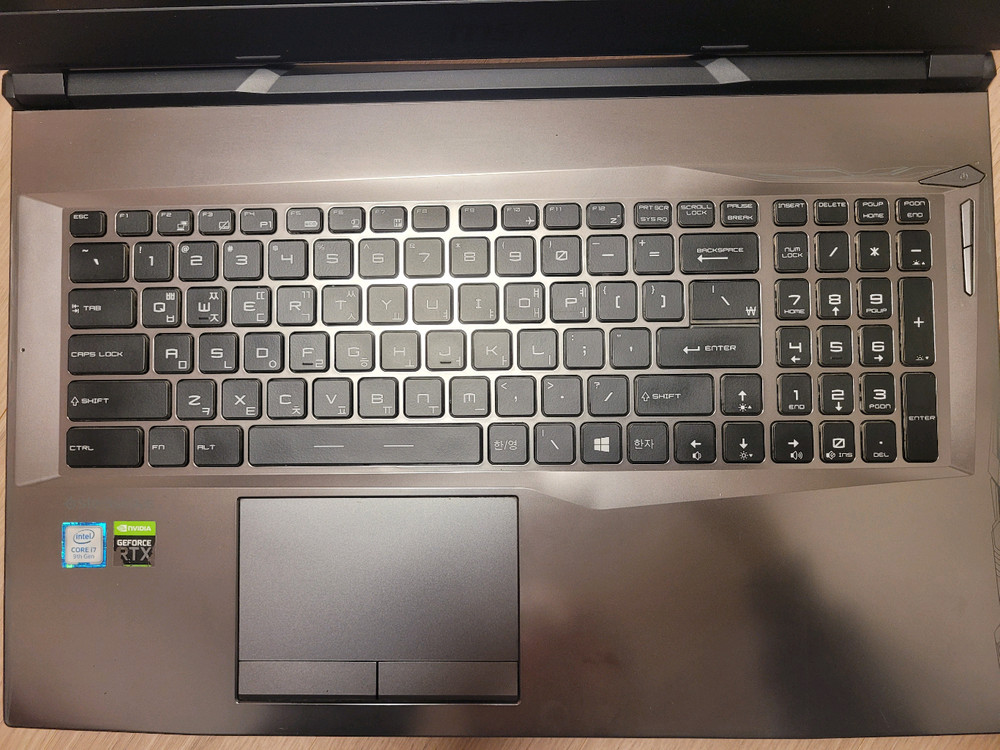 MSI 노트북 i7 9750h RTX2060 고장 부품용 충전기 포함--2