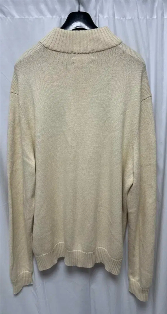 no.42폴로 랄프로렌 베이지 하프집업 니트xxl--1