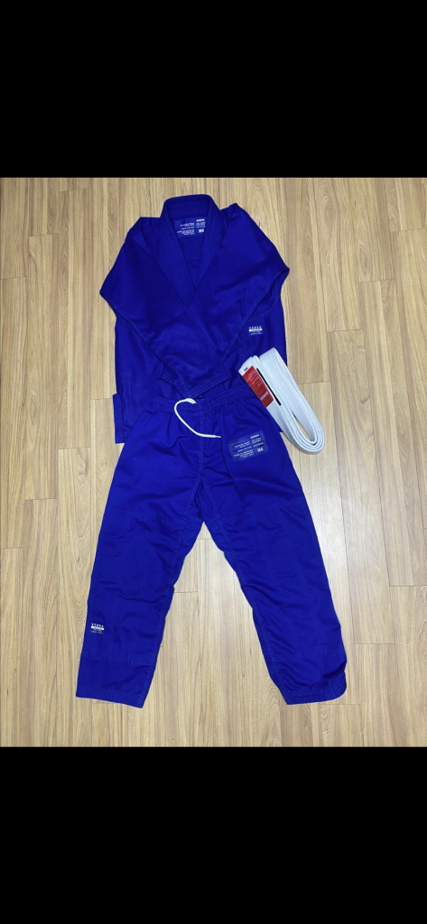 (주니어사이즈) 데몬 주짓수 도복 파란색 M4 이미지