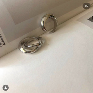 s-sil 에스실 레이어드 쓰리링 반지 이미지