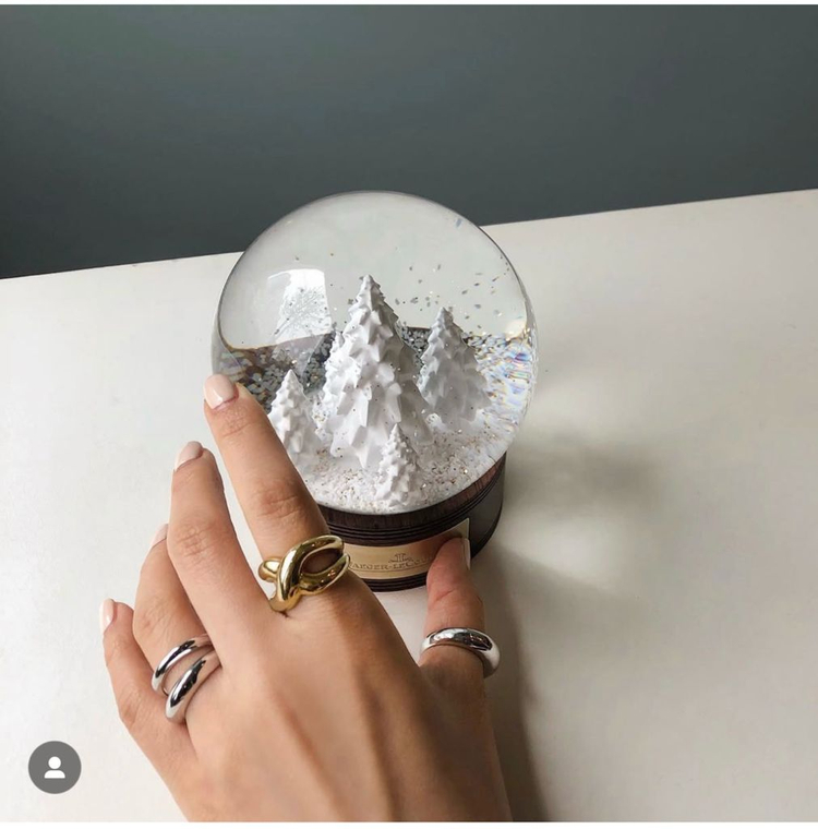 s-sil 에스실 레이어드 쓰리링 반지 이미지