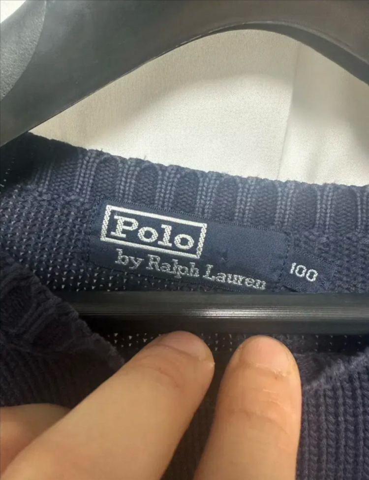 no.15 폴로 랄프로렌 네이비 울니트 스웨터 L--3