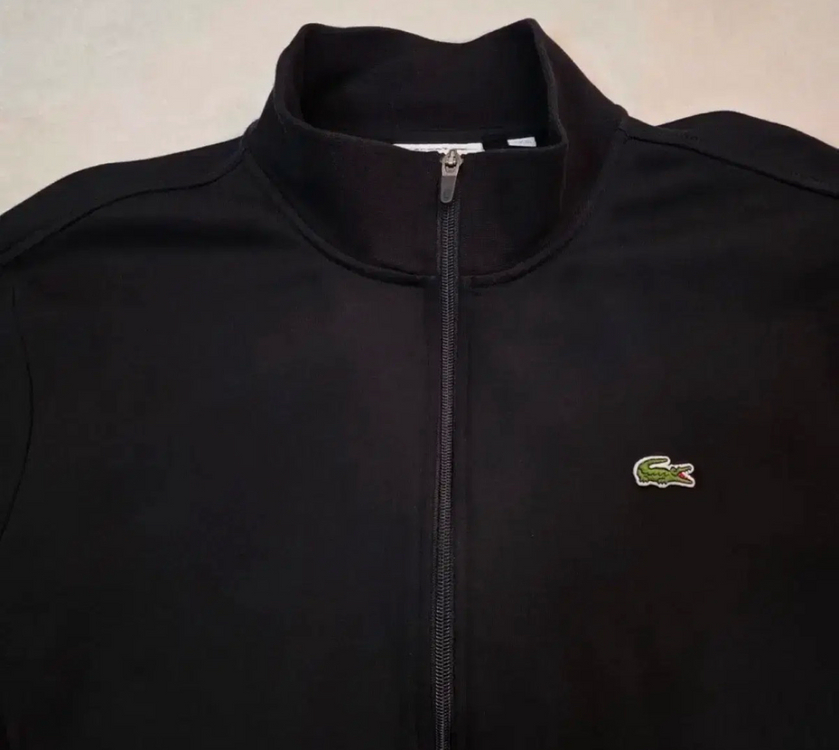 no.139 라코스테 블랙 집업가디건 자켓 2xl 상태s급--1
