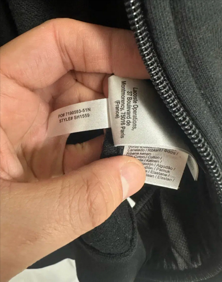 no.139 라코스테 블랙 집업가디건 자켓 2xl 상태s급--4