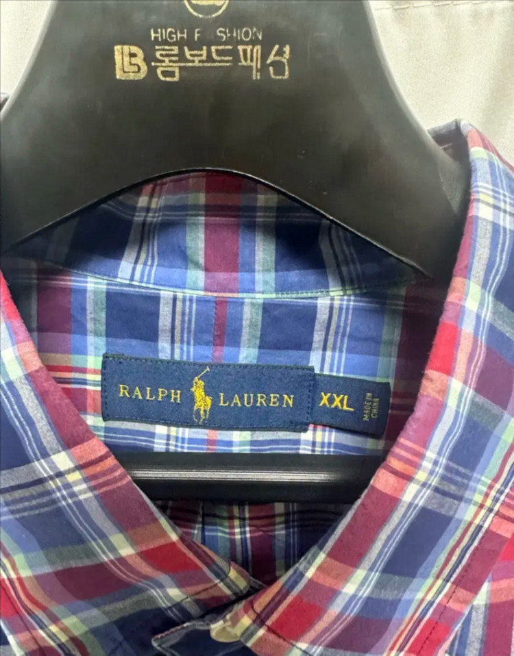 no.67 폴로 랄프로렌 매드라스체크셔츠xxl--2